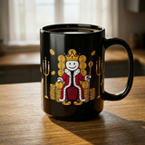 Bitcoin Mug — Crypto King on BTC Throne