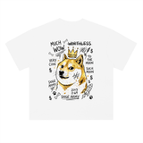 Dogecoin T-Shirt — Doge King Basquiat, Much Wow