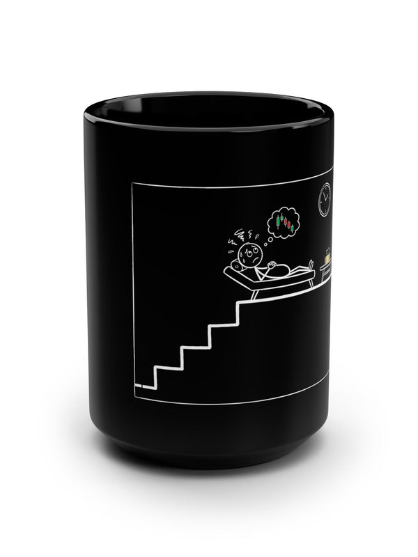 Crypto Mug — Trader Therapy Candle Chart — Mr. Lined crypto streetwear