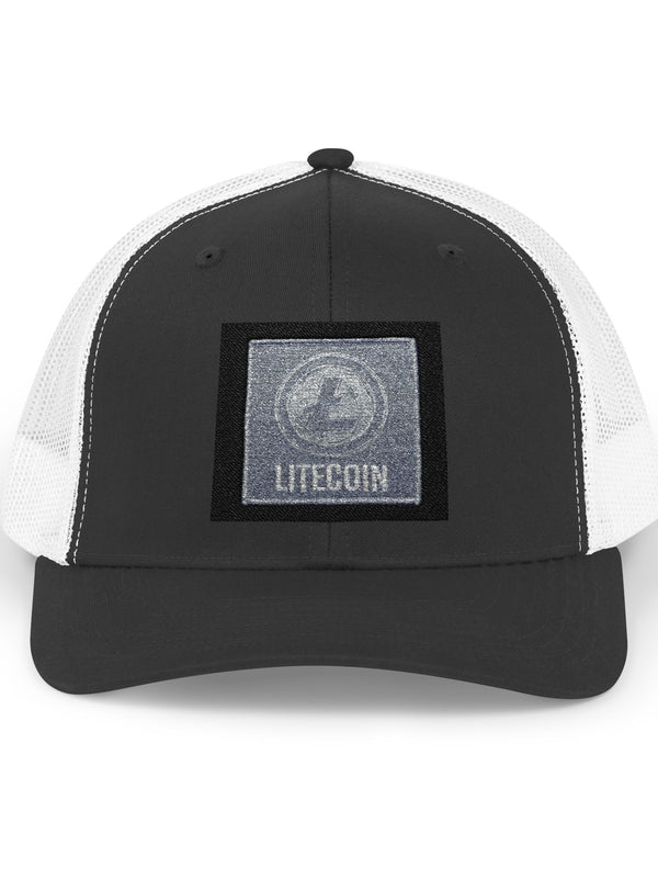 Litecoin Trucker Cap — LTC Snapback — Mr. Lined crypto streetwear