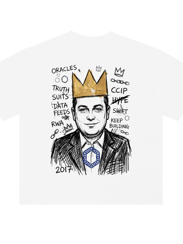 Chainlink T-Shirt — Sergey Basquiat Portrait — Mr. Lined crypto streetwear