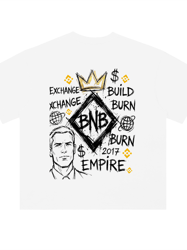 BNB T-Shirt — Empire, Build Burn 2017 — Mr. Lined crypto streetwear