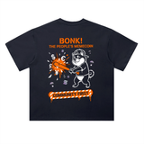 BONK The People's Memecoin T-Shirt — Community First Dark Variant