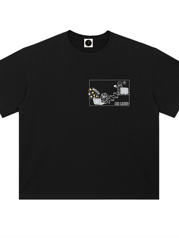 Binance Funds Are SAFU T-Shirt — Vault Stencil Dark Variant — Mr. Lined crypto streetwear