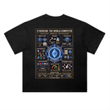 Ethereum The World Computer Spec Sheet T-Shirt — Dark Variant