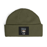Floki Beanie — Viking Skull Patch