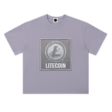 Litecoin T-Shirt — Silver Patch Logo