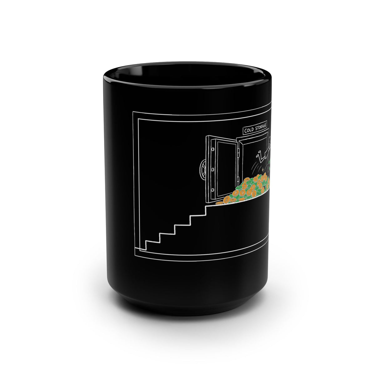 Crypto Mug — Cold Storage Vault of Coins —  — Mr. Lined