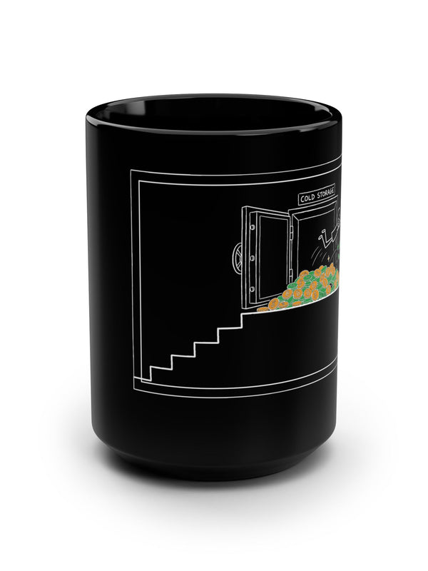 Crypto Mug — Cold Storage Vault of Coins — Mr. Lined crypto streetwear