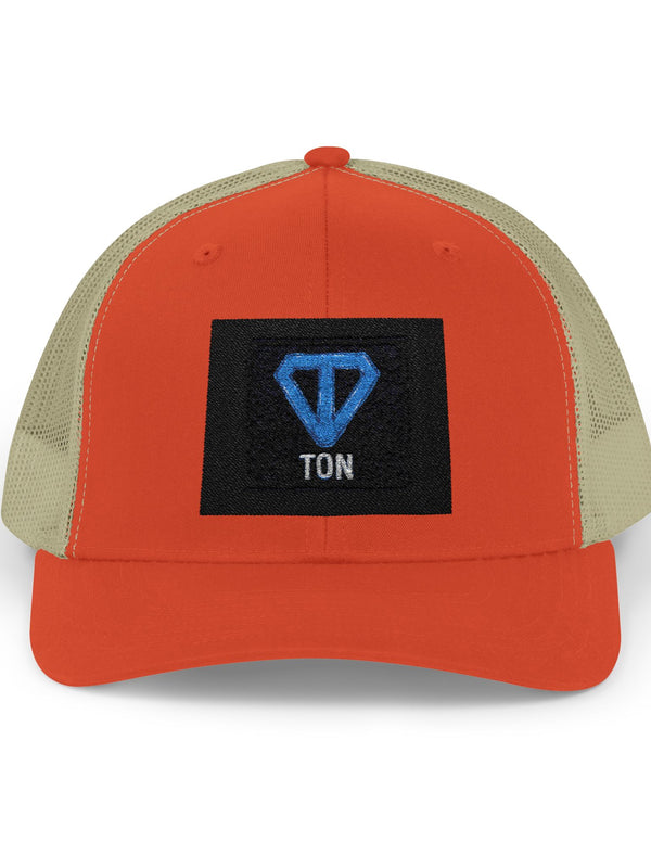 TON Trucker Cap — Blue Diamond Snapback — Mr. Lined crypto streetwear