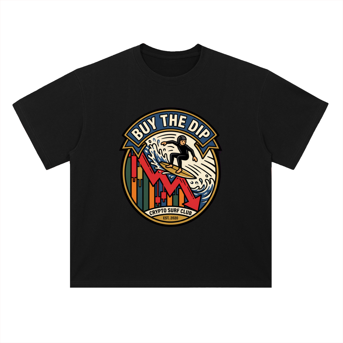 Crypto T-Shirt — Buy the Dip, Extreme Sport —  — Mr. Lined