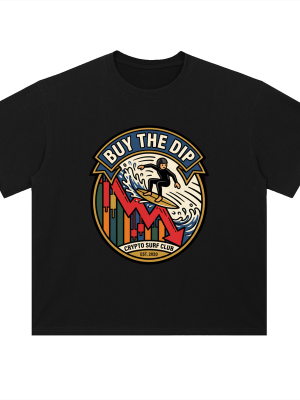 Crypto T-Shirt — Buy the Dip, Extreme Sport — Mr. Lined crypto streetwear