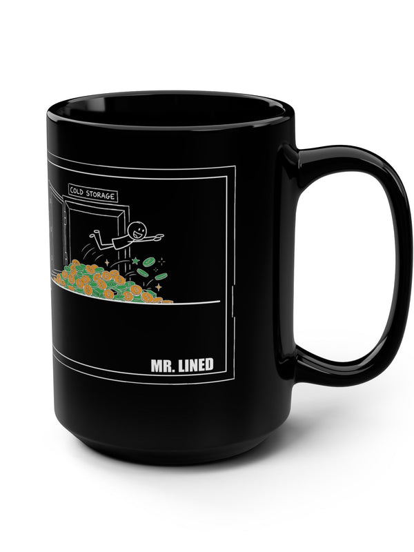 Crypto Mug — Cold Storage Vault of Coins — Mr. Lined crypto streetwear