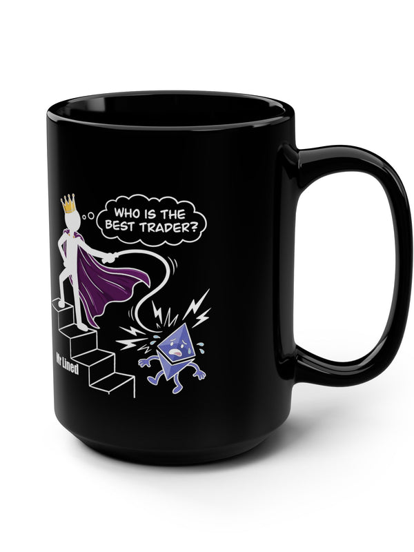 Crypto Mug — Best Trader White Cape Crown — Mr. Lined crypto streetwear