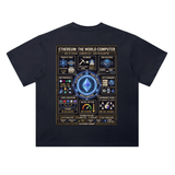 Ethereum The World Computer Spec Sheet T-Shirt — Dark Variant