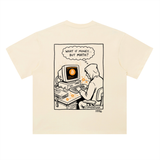 Bitcoin What If Money But Math T-Shirt — Cypherpunk 1996 Light Variant