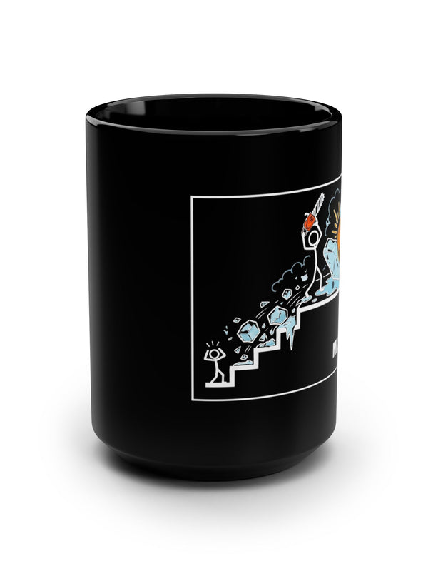 Bitcoin Mug — Chainsaw Diamond Hands Splash — Mr. Lined