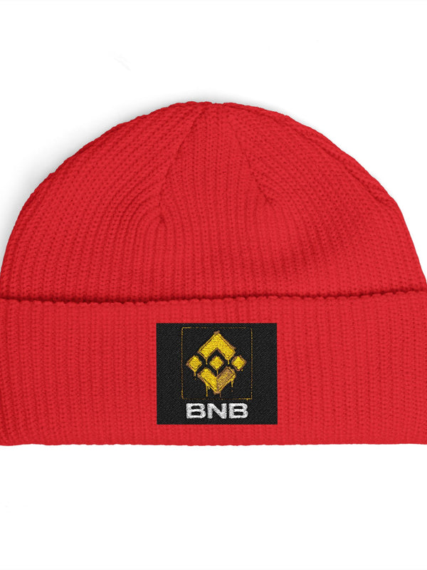 Binance Beanie — BNB Fleur de Lis — Mr. Lined