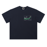 Avalanche AVAX Snow Never Sticks T-Shirt — Mountain Climber Dark Variant