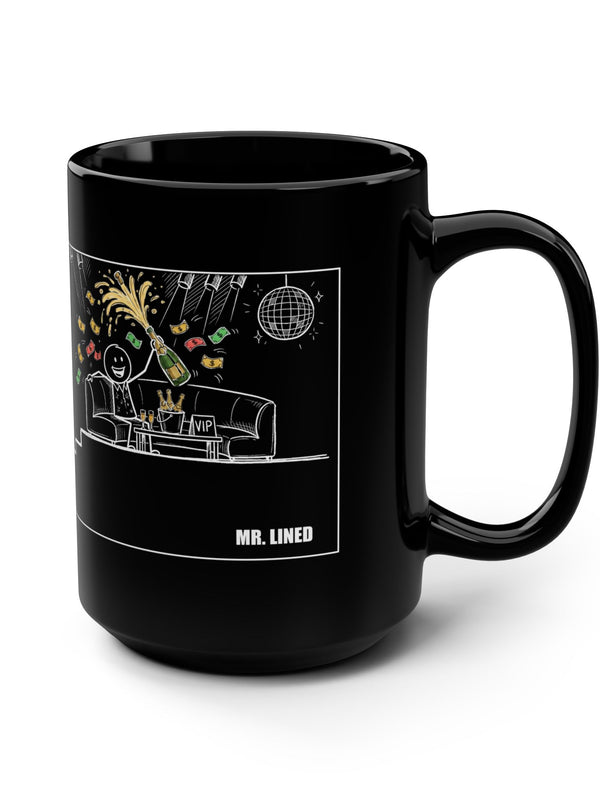 Crypto Mug — Party Couch Money Explosion — Mr. Lined crypto streetwear