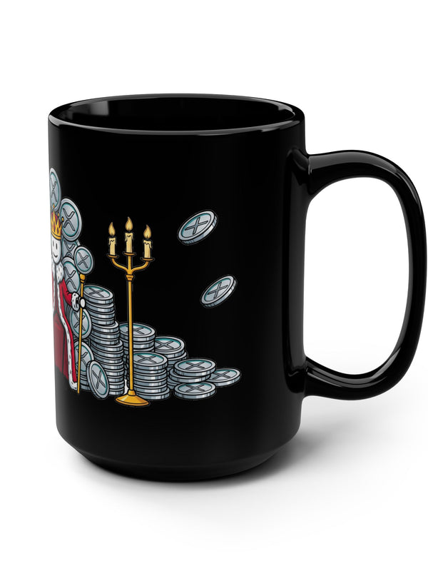 XRP Mug — King of Coins on Throne — Mr. Lined crypto streetwear