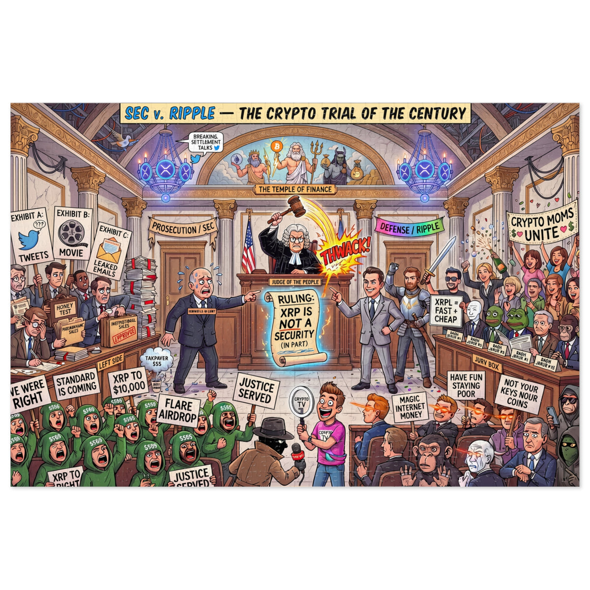 Crypto Jigsaw Puzzle — SEC vs Ripple Trial —  — Mr. Lined