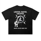 Litecoin T-Shirt — Lighter, Faster, Cheaper