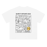 Litecoin Silver To Bitcoin's Gold T-Shirt — Comic Light