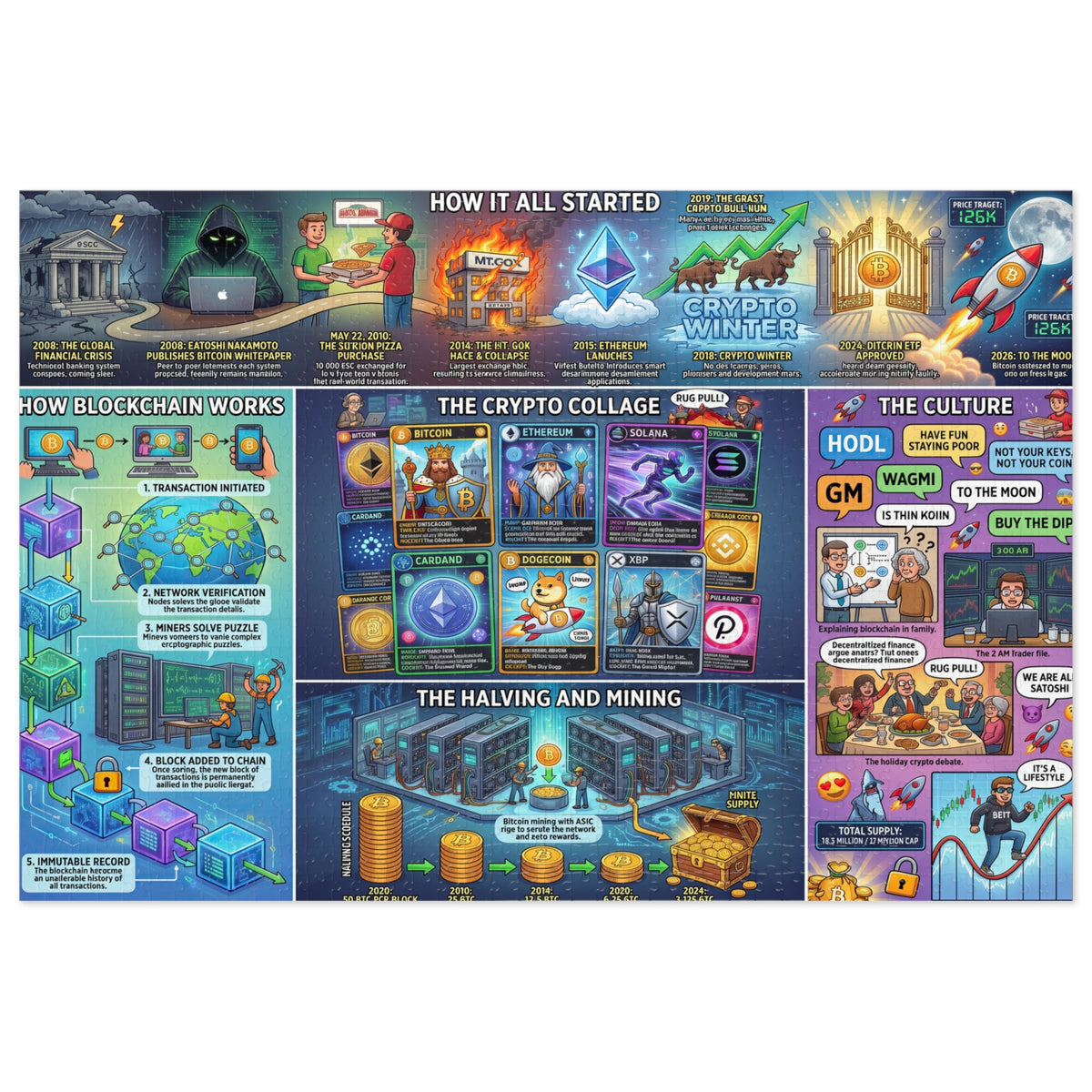 Crypto Jigsaw Puzzle — How It All Started —  — Mr. Lined