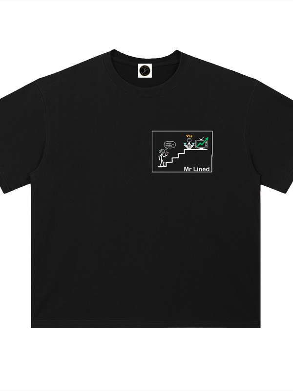 Solana We Built When No One Believed T-Shirt — Dark Variant — Mr. Lined crypto streetwear