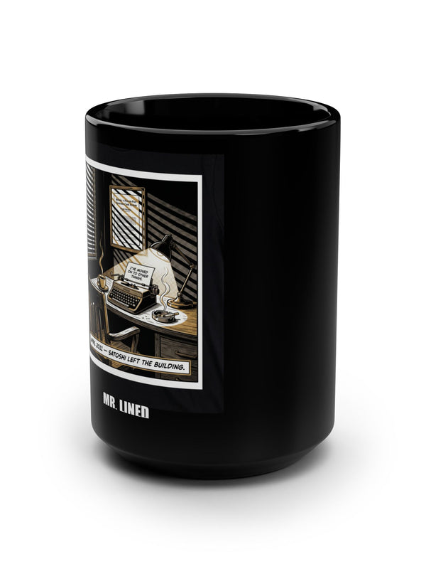 Bitcoin Mug — Satoshi Left April 2011 — Mr. Lined crypto streetwear