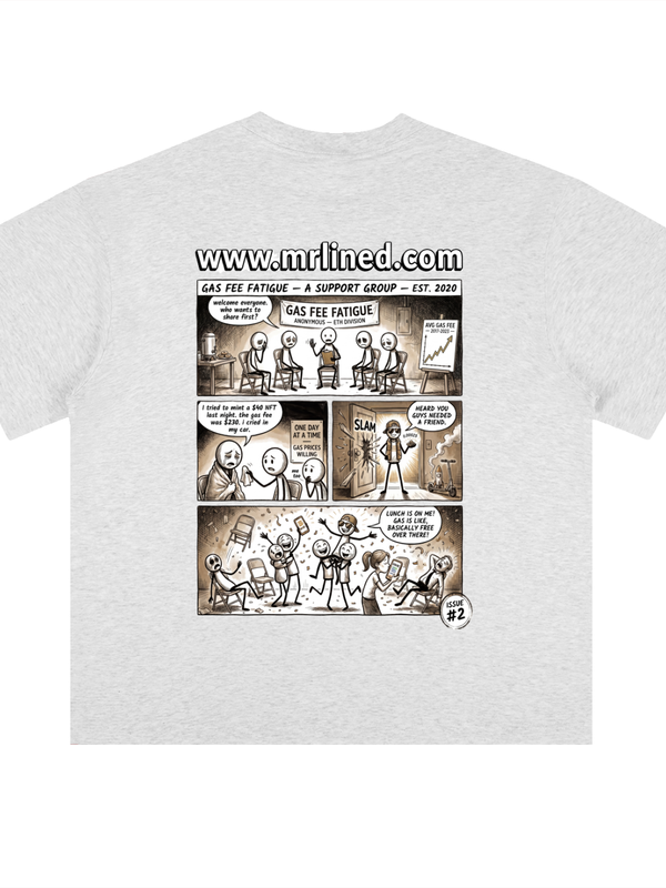 Ethereum T-Shirt — Gas Fee Fatigue Group — Mr. Lined crypto streetwear