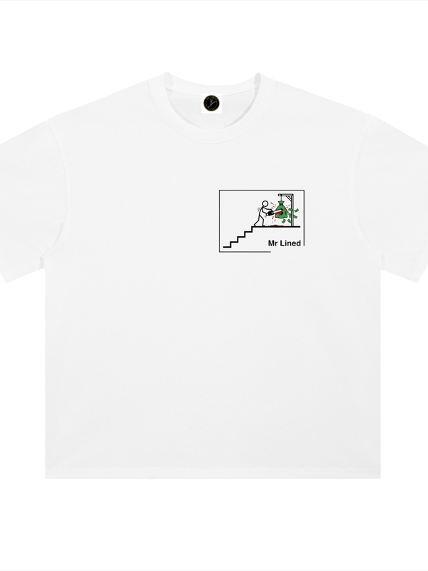 BONK T-Shirt — People's Memecoin, Community First — Mr. Lined crypto streetwear