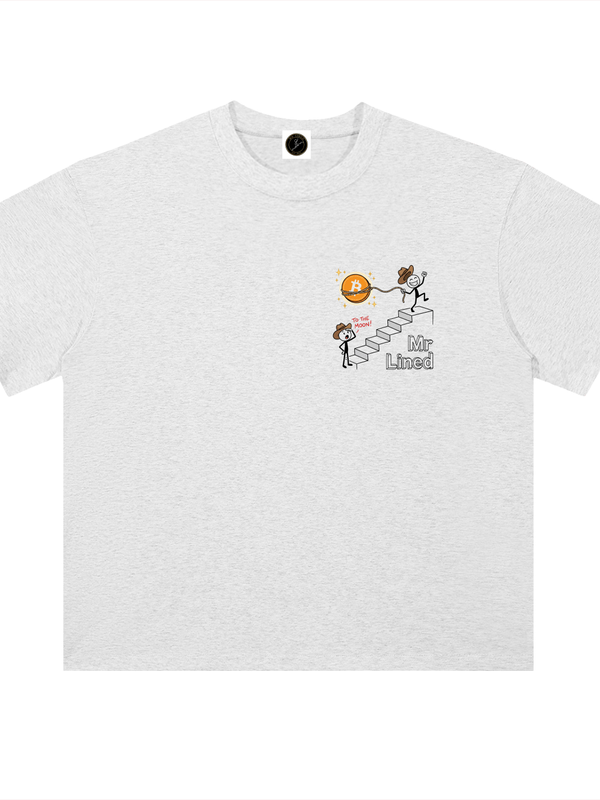 Bitcoin Crypto Twitter Collage T-Shirt — Fix The Money Heather Variant — Mr. Lined crypto streetwear