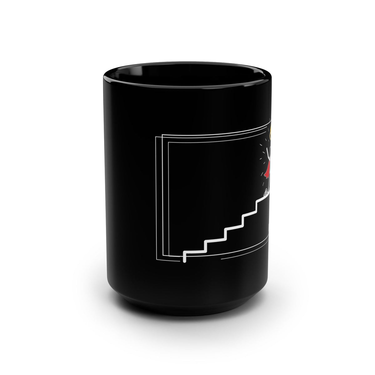 Crypto Mug — Trophy Staircase Crowned Climb —  — Mr. Lined