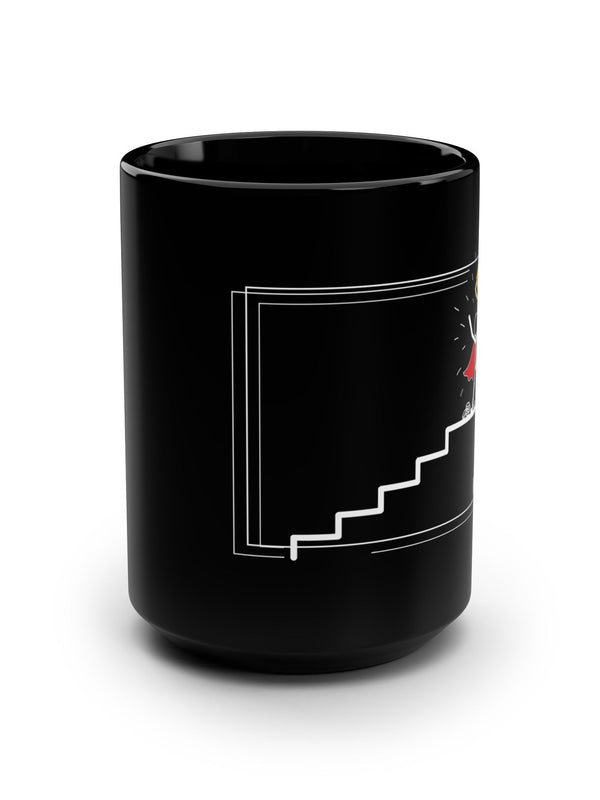 Crypto Mug — Trophy Staircase Crowned Climb — Mr. Lined crypto streetwear