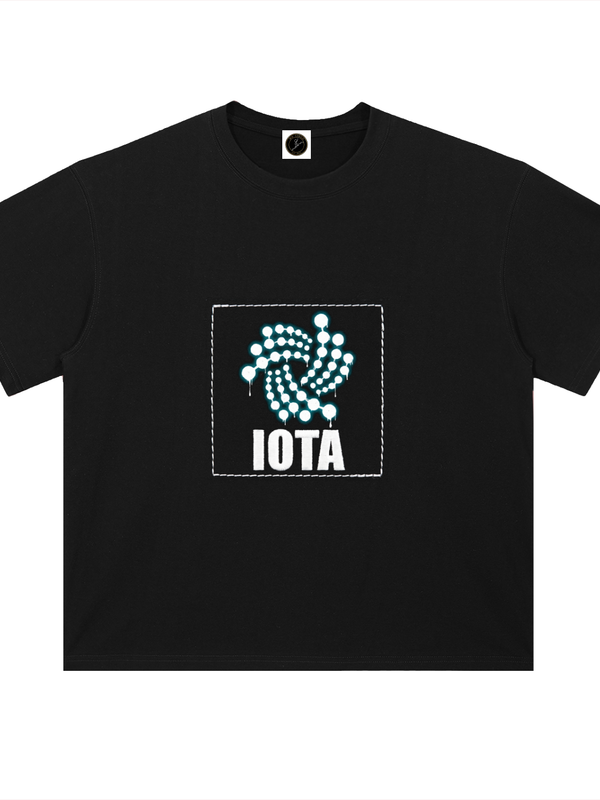IOTA T-Shirt — Tangle Patch Logo — Mr. Lined crypto streetwear