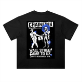 Chainlink Wall Street Came To Us T-Shirt — Swift BlackRock JPM Dark Variant