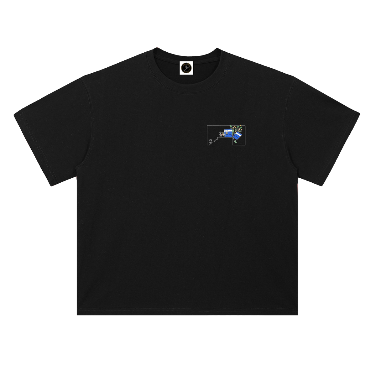 IOTA T-Shirt — The Tangle, Feeless Forever —  — Mr. Lined