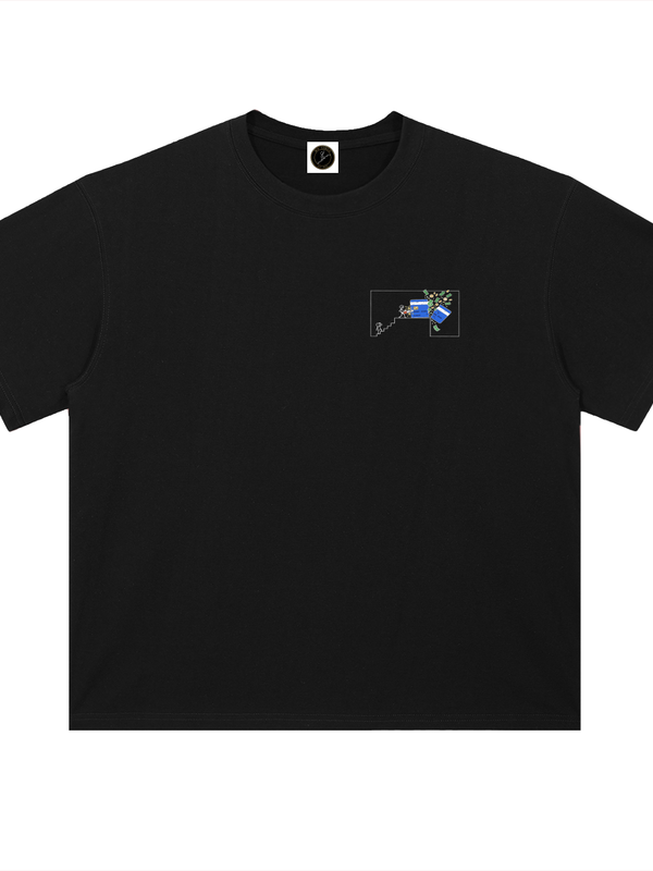 IOTA T-Shirt — The Tangle, Feeless Forever — Mr. Lined crypto streetwear