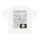 Bitcoin A Transaction Journey T-Shirt — Eight Panels Light Variant