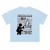 Litecoin Lighter Faster Cheaper T-Shirt — Digital Silver White