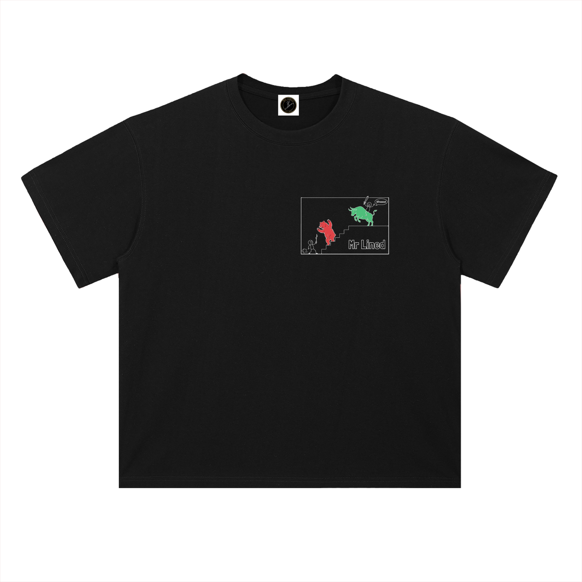 Ethereum Who's The Best Day Trader T-Shirt — Bashing The ETH Diamond Dark Black Variant —  — Mr. Lined