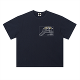 Avalanche AVAX Skier T-Shirt — Coin On Skis Dark Variant