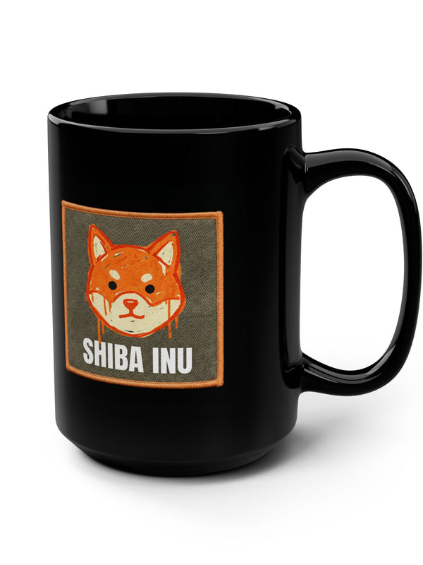 Shiba Inu Mug — SHIB Patch — Mr. Lined crypto streetwear
