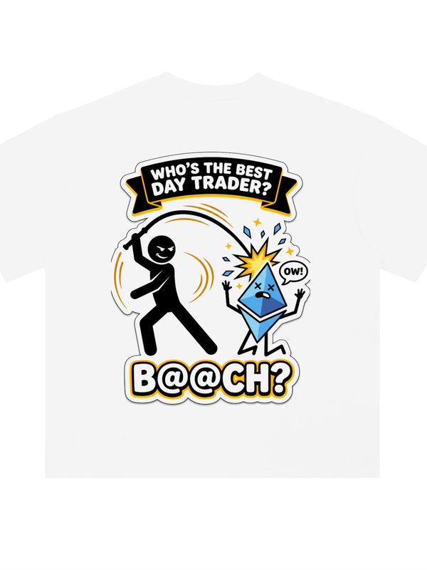 Ethereum T-Shirt — Best Day Trader, Bashing ETH — Mr. Lined crypto streetwear