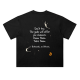 Bitcoin Bukowski On Bitcoin T-Shirt — Don't Try Dark Variant