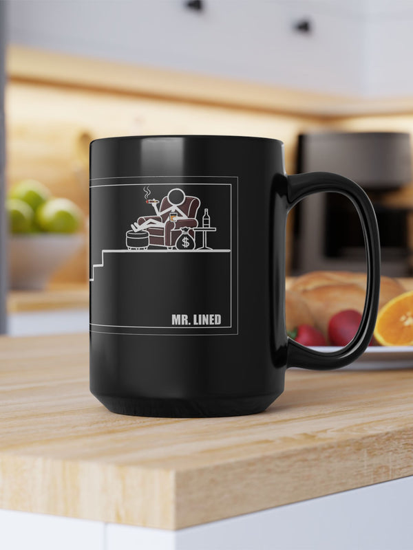 Crypto Mug — Cigar Recliner Money Bag — Mr. Lined crypto streetwear