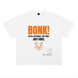 BONK No VCs No Presale Just Vibes T-Shirt — Solana Memecoin Light Variant
