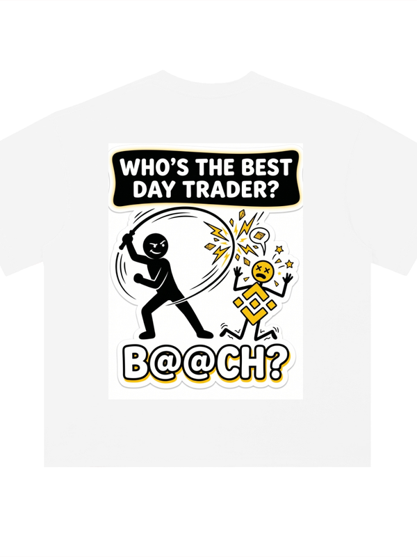 BNB T-Shirt — Best Day Trader, Bashing the Diamond — Mr. Lined crypto streetwear